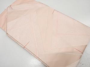未使用品　幾何学模様織り出し　名古屋帯
